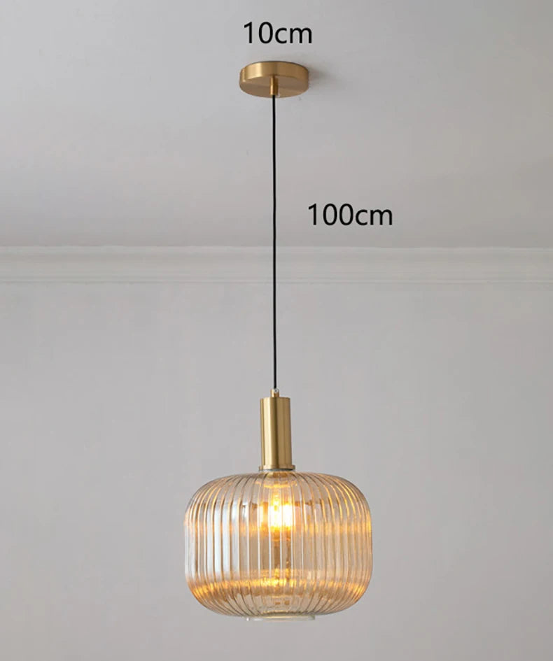 Nordic Glass Pendant Light for Dining Room