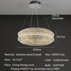 Modern Luxury Crystal Ceiling Chandelier