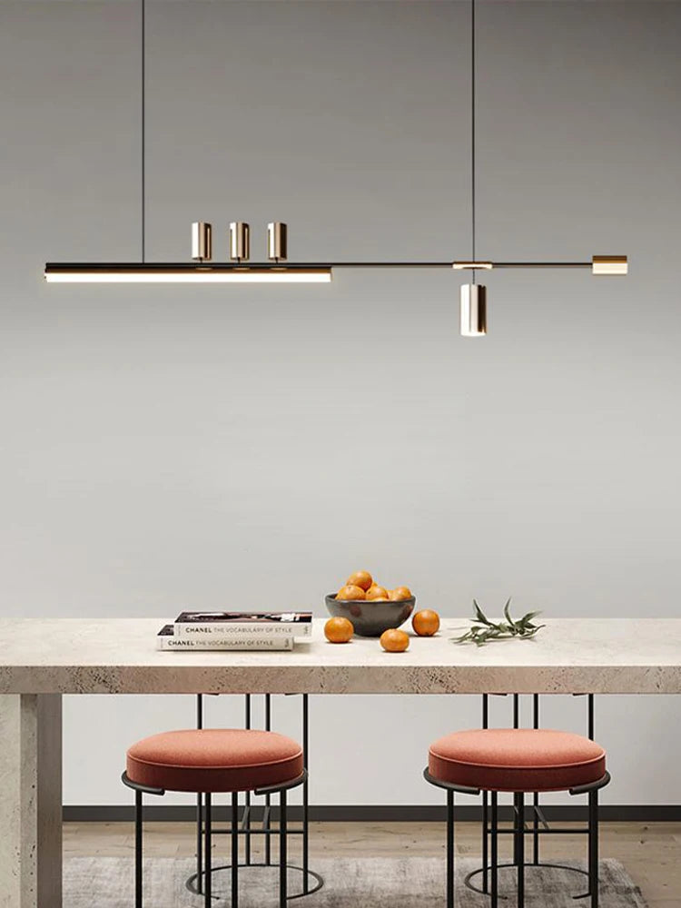 Lámpara Colgante Minimalista de Cobre para Comedor