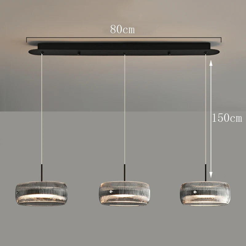 Lámpara Colgante Minimalista de Cristal para Comedor
