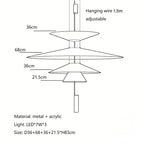 Minimalist Iron Pendant Light - Nordic UFO Design