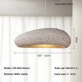 Minimalist Wabi Sabi Pendant Light for Dining Room