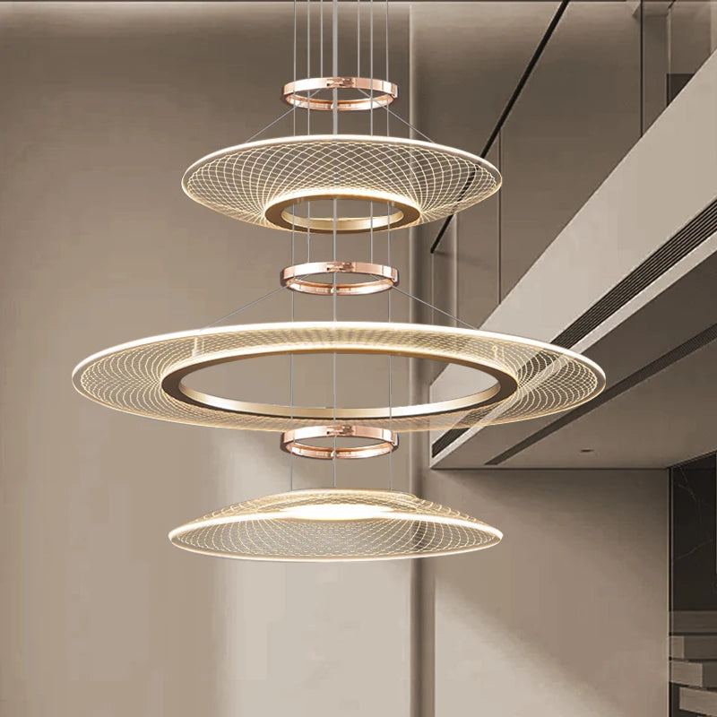 Nordic Aluminum LED Pendant Light for Living Room