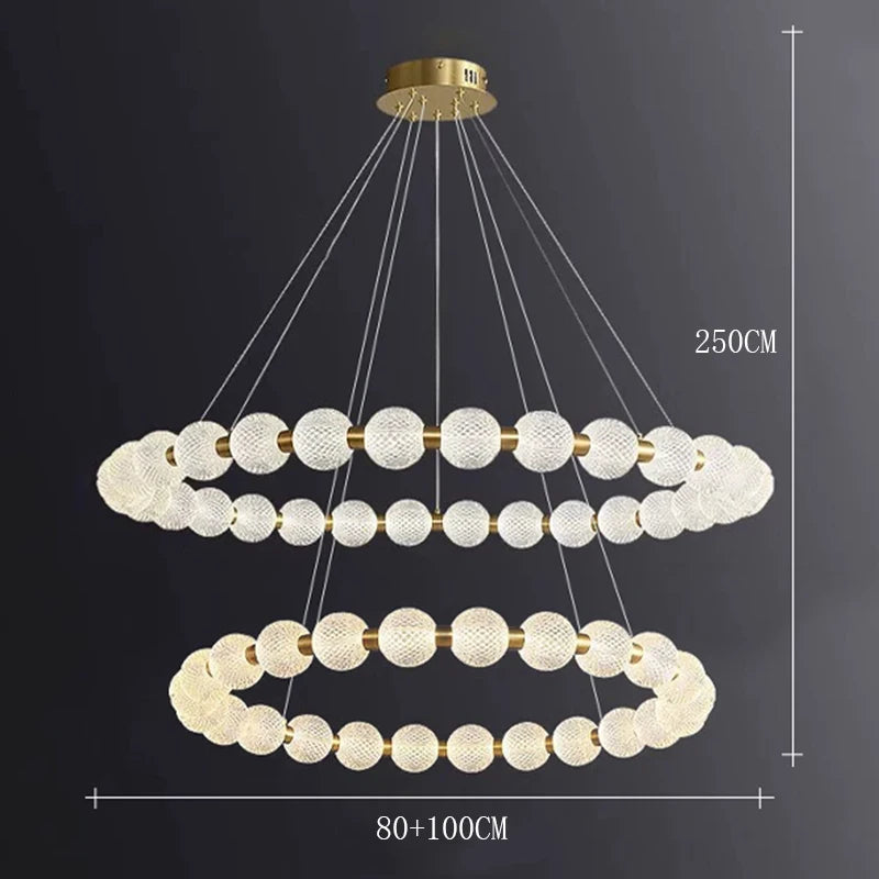 Modern Glass Globe Pendant Light for Dining Room