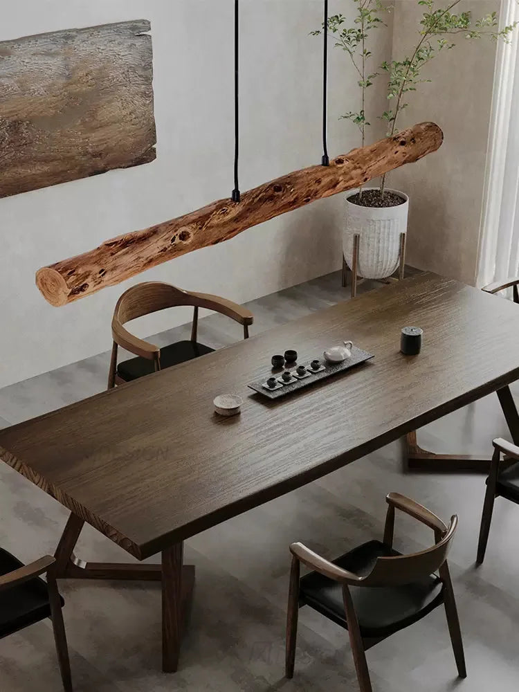 Nordic Wood Pendant Light for Dining Room