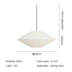 Lámpara Colgante Nórdica de Tela - Lámpara Colgante Minimalista