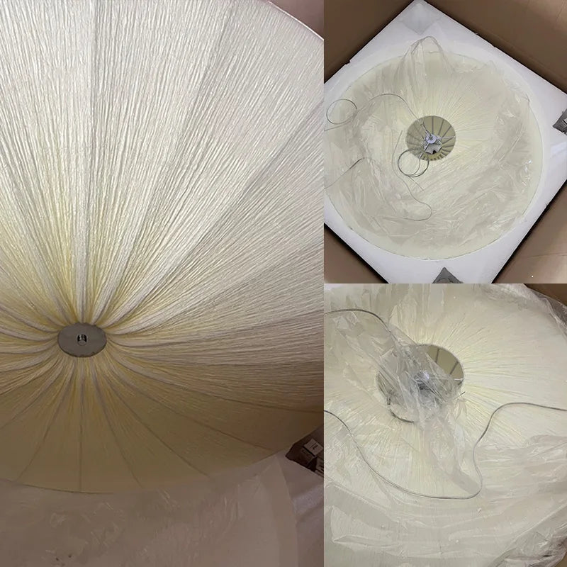 Nordic Textile Pendant Light - Wabi Sabi Design Hanging Lamp