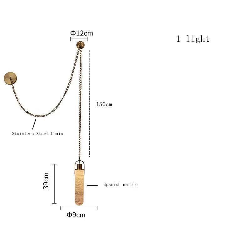 Nordic Marble Alabaster Pendant Light Multi-Drop