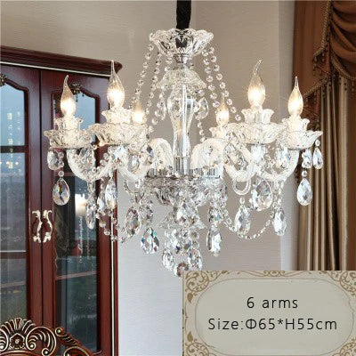Crystal Chandelier Modern Minimalist Dining Room Lamp