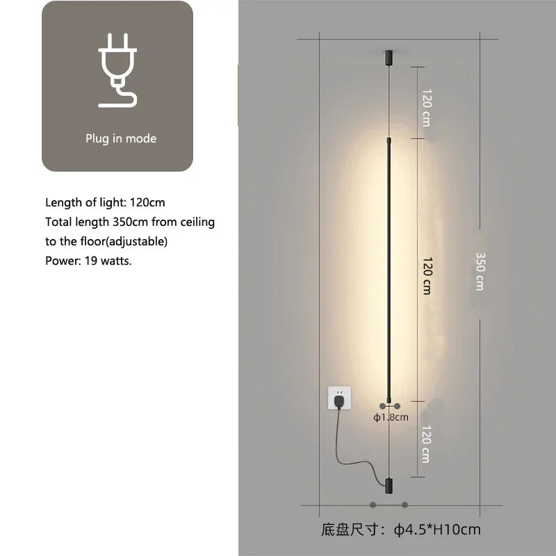 Minimalist Black Iron Pendant Light for Bedroom