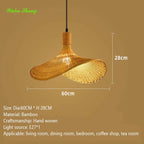 Bohemian Rattan Woven Pendant Light for Dining