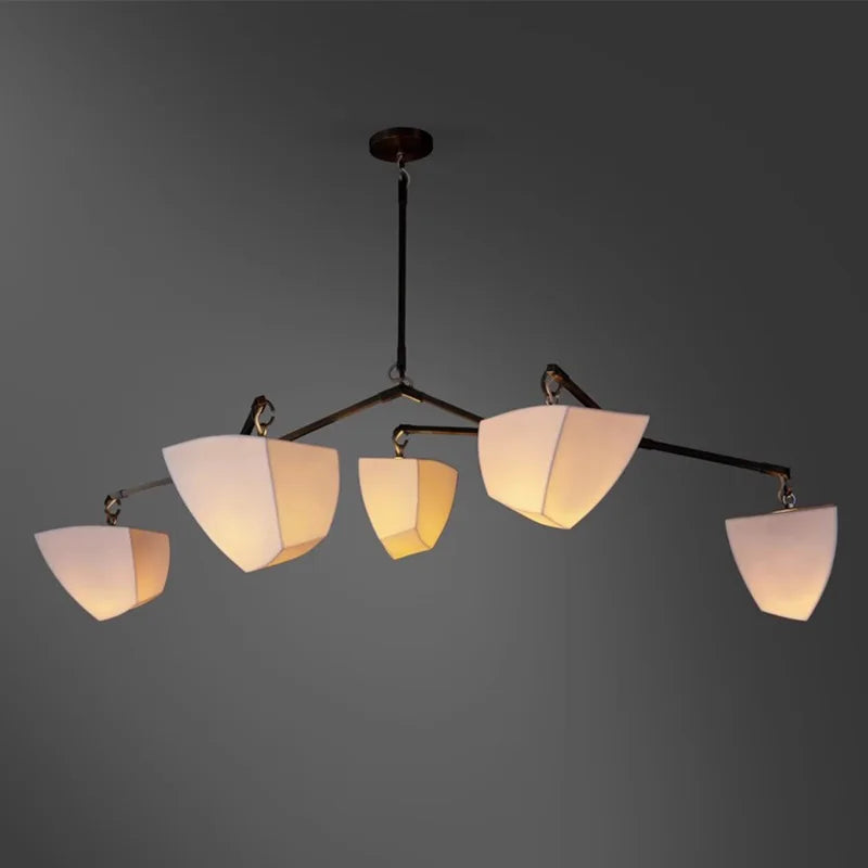 Minimalist White Ceramic Pendant Light Dimmable
