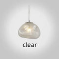 Nordic Designer Smoke Gray Cloud Glass Hanging Chandelier Hotel Living Room Art LED Pendant Lamp Staircase Decor Lights Fixtures