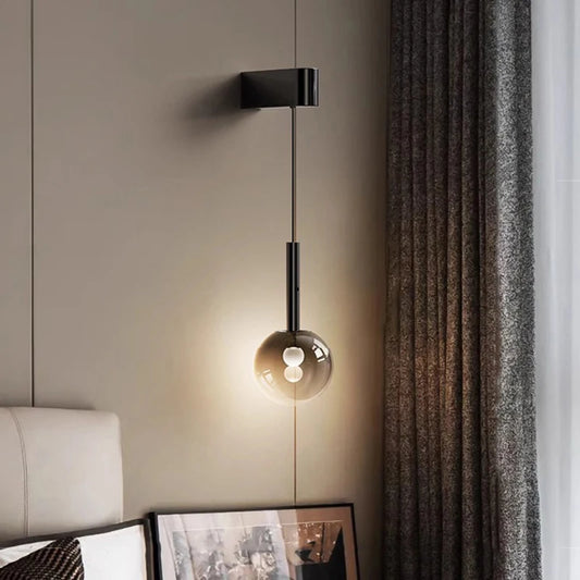 Nordic Glass Pendant Light for Bedroom
