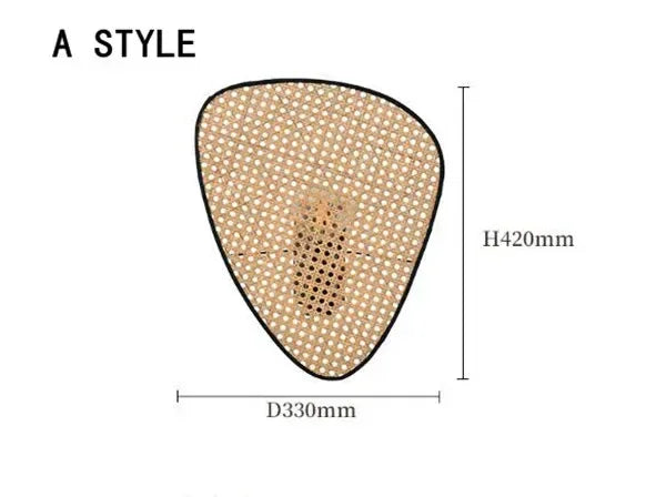 Modern Rattan Petal LED Pendant Lamp