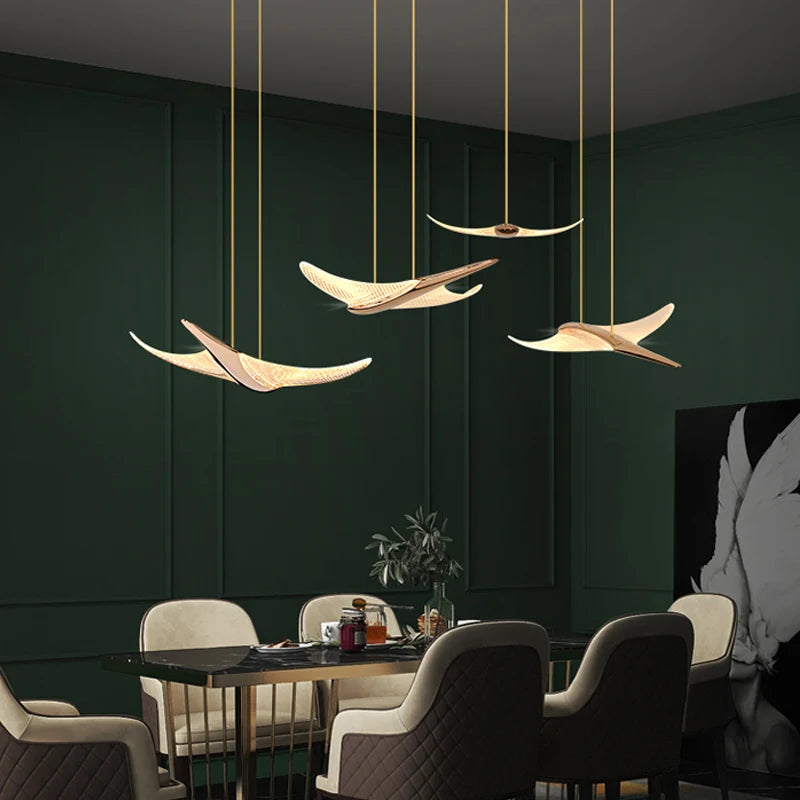 Nordic Acrylic Bird Pendant Light for Stairwell