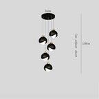 Bedroom Bedside Hanging Pendant Lamp Glass ball LED Chandelier Lighting Ceiling Modern Interior Home Decor Lights Dining Kitchen