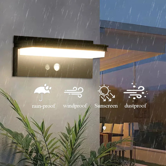 Solar LED Outdoor Wall Light with Motion Sensor IP65