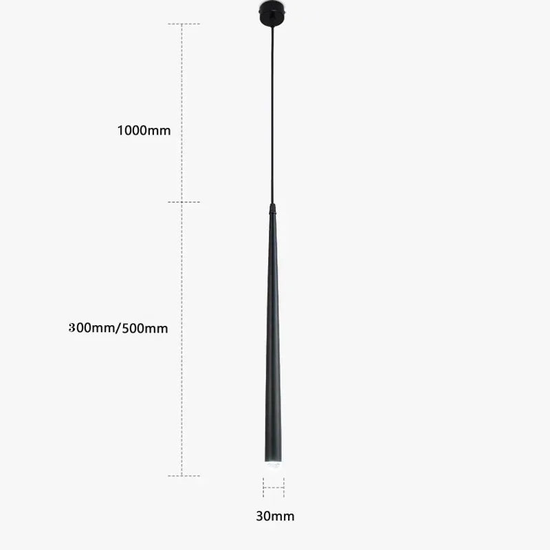 Nordic Minimalist Iron Pendant Light for Bedroom