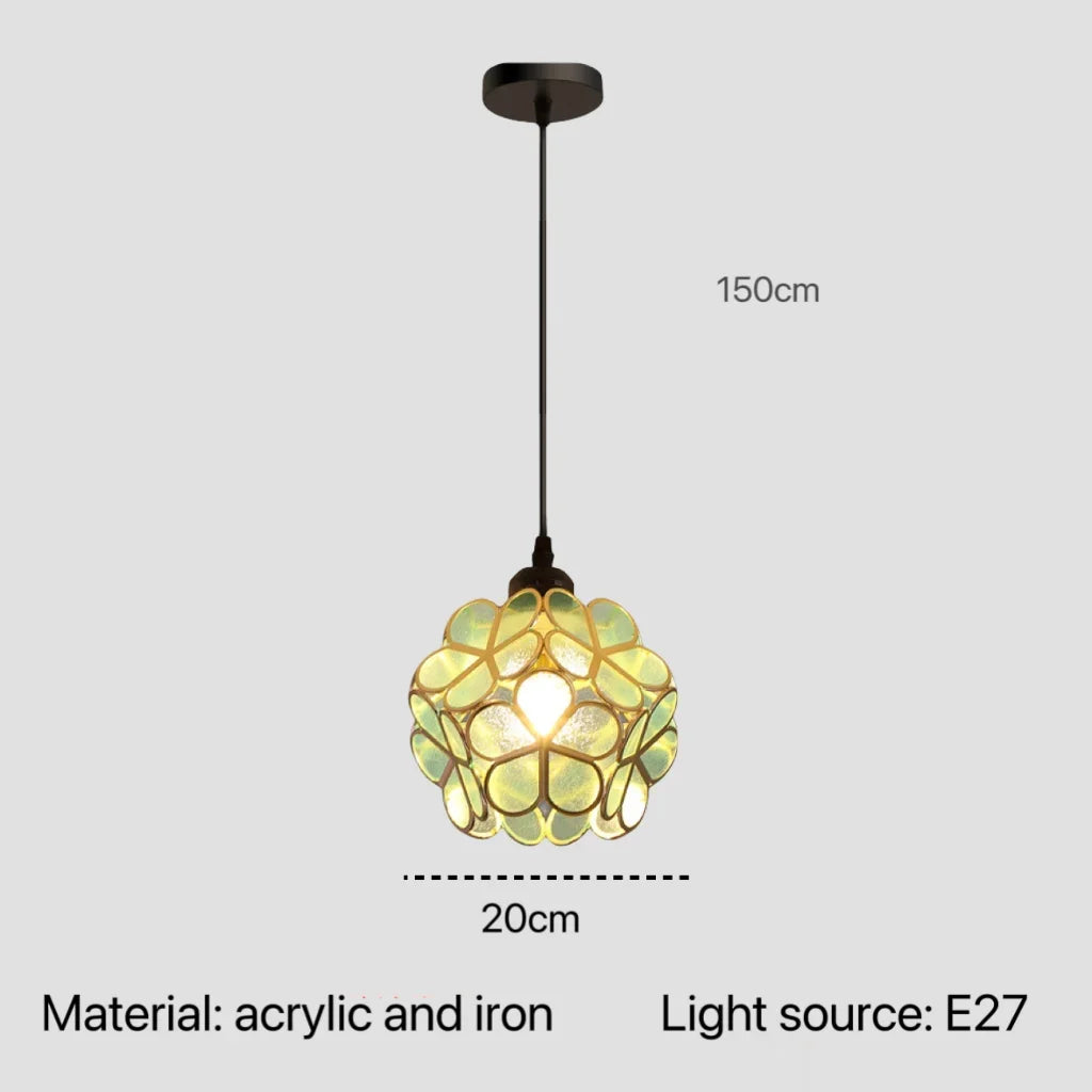 Nordic Acrylic Petal Pendant Light for Bedroom