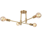Modern Nordic Branch Ceiling Chandelier Black/Glod E27 Minimalism Living Room Shop Lighting E27 Iron Indoor Line Pendant Lamp