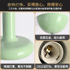 Bauhaus Glossy Mushroom Pendant Light in Five Cream Colors for Bedside