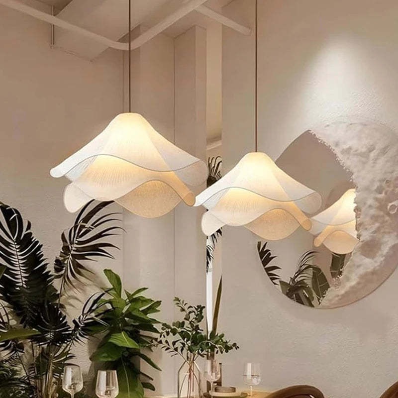 Lámpara Colgante Nórdica de Tela - Luz Colgante Minimalista