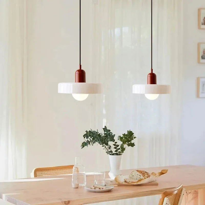 Nordic Retro Glass Pendant Light for Dining Room