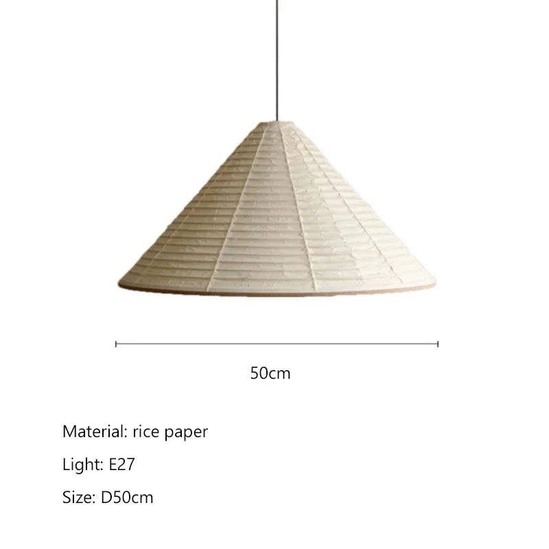 Nordic Rice Paper Pendant Light for Dining Room