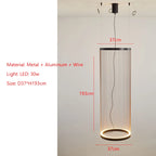 Wabi Sabi Mesh Cone Pendant Light with LED Ring for Staircase and Loft
