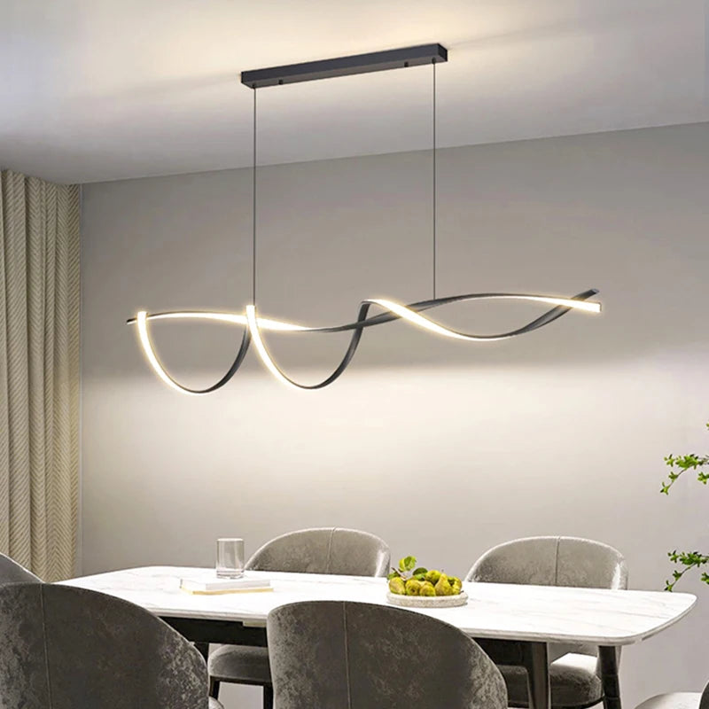 Minimalist LED Pendant Light for Dining Room