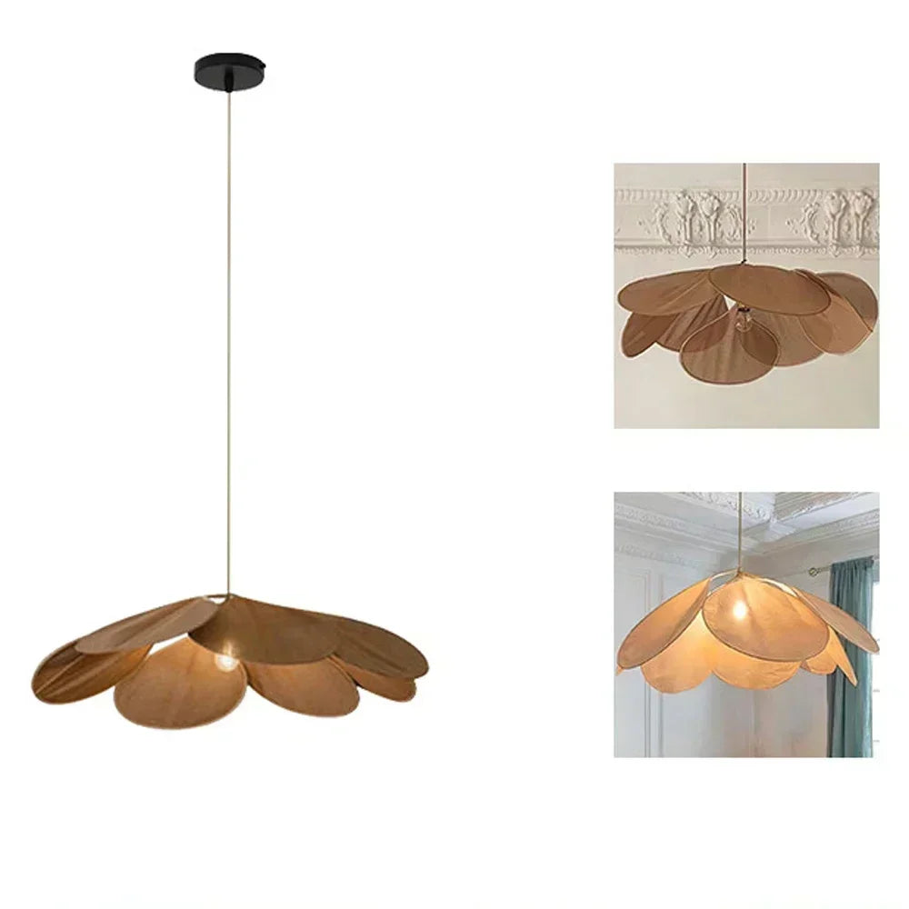 Bohemian Fabric Petal Pendant Light for Dining Room