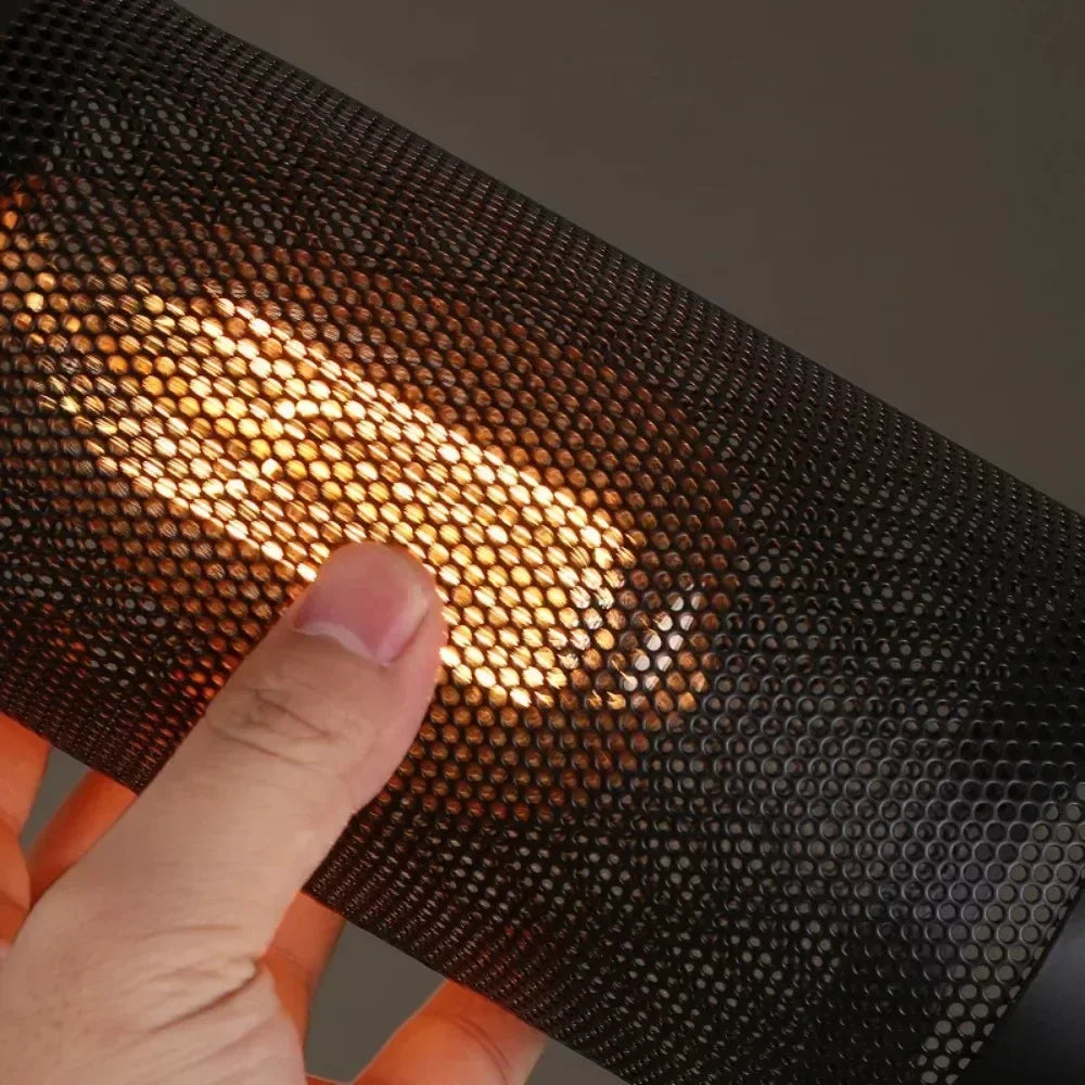 Industrial Black Iron Mesh Pendant Light