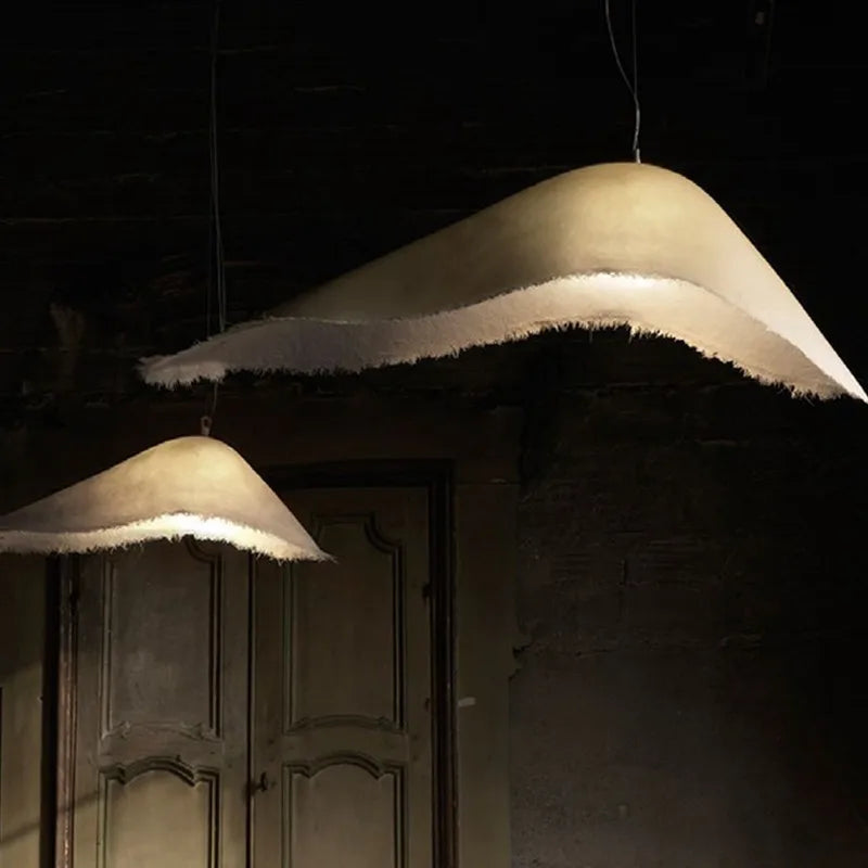 Nordic Iron Pendant Light with Fringe Detail