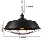 Industrial Iron Pendant Light for Dining Room