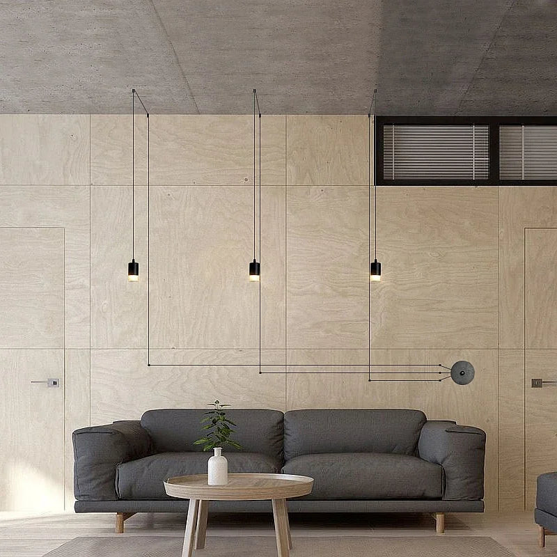 Nordic Iron Pendant Light Multi-Drop Hanging Lamp