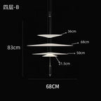 Minimalist Acrylic Iron Pendant Light for Dining