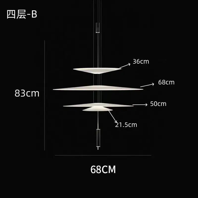 Minimalist Acrylic Iron Pendant Light for Dining