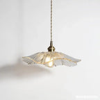 Nordic Glass Flower Pendant Light for Bedroom