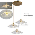 Vintage Flower Glass Pendant Light Collection with Brass Fitting for Bedroom