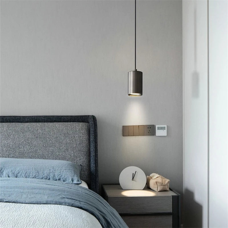 Lámpara Colgante Nórdica Minimalista de Hierro para Dormitorio