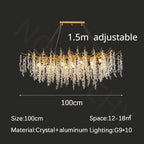 Modern Branch Crystal LED Chandelier Pendant
