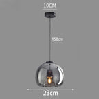 Modern Glass Pendant Light for Dining Room
