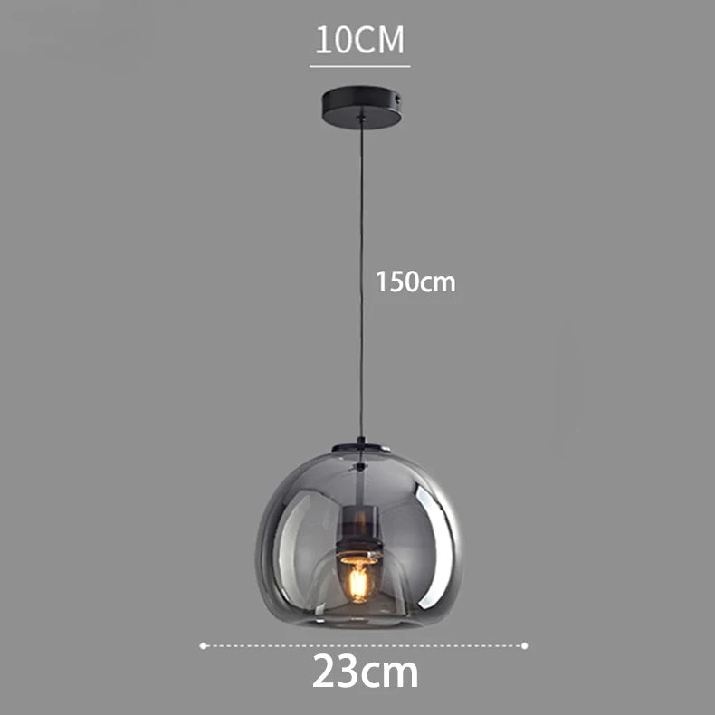 Modern Glass Pendant Light for Dining Room