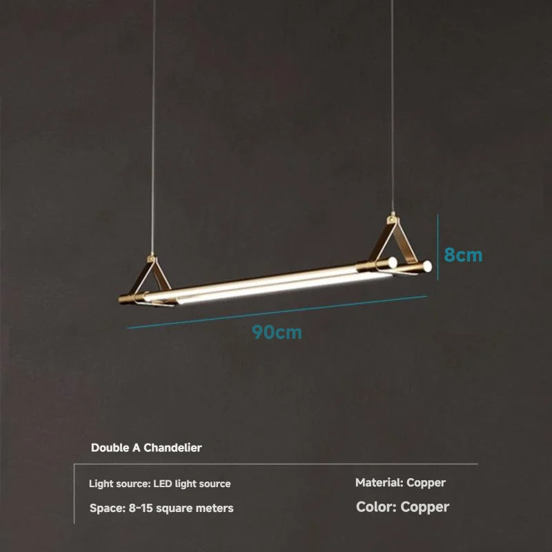 Nordic Copper Pendant Light for Dining Room