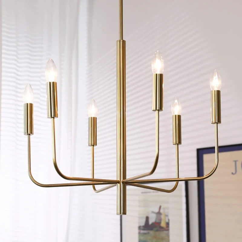 Modern Minimalist Iron Chandelier Hanging Lamp