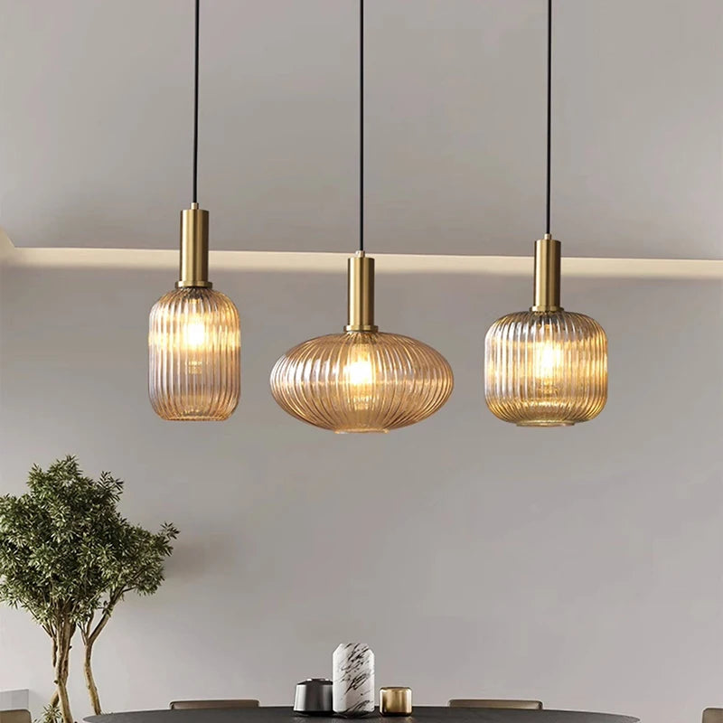 Nordic Glass Pendant Light for Dining Room