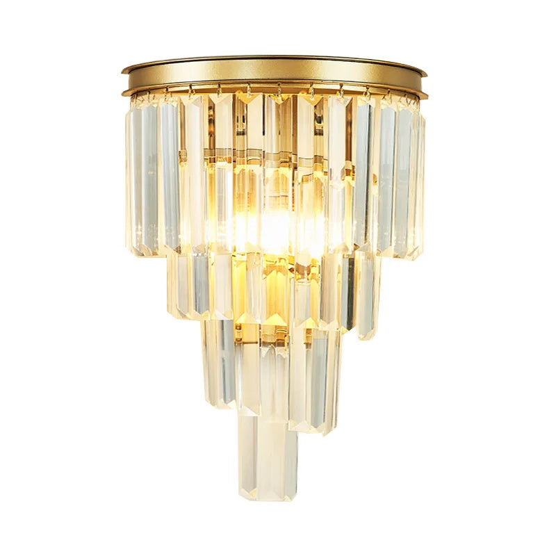 Modern Glass Chandelier LED Ceiling Light Black Gold