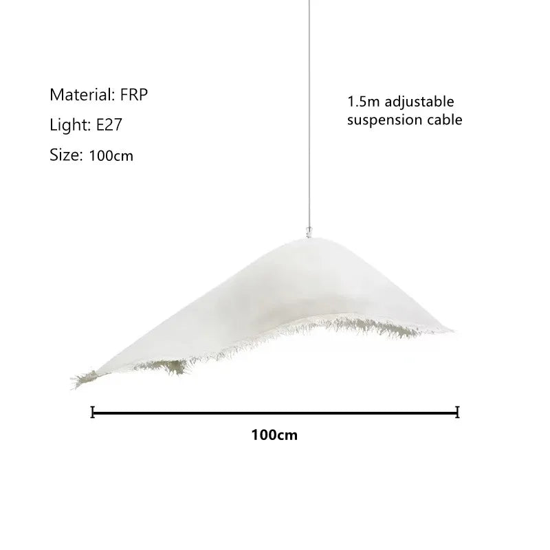 Nordic Iron Pendant Light with Fringe Detail