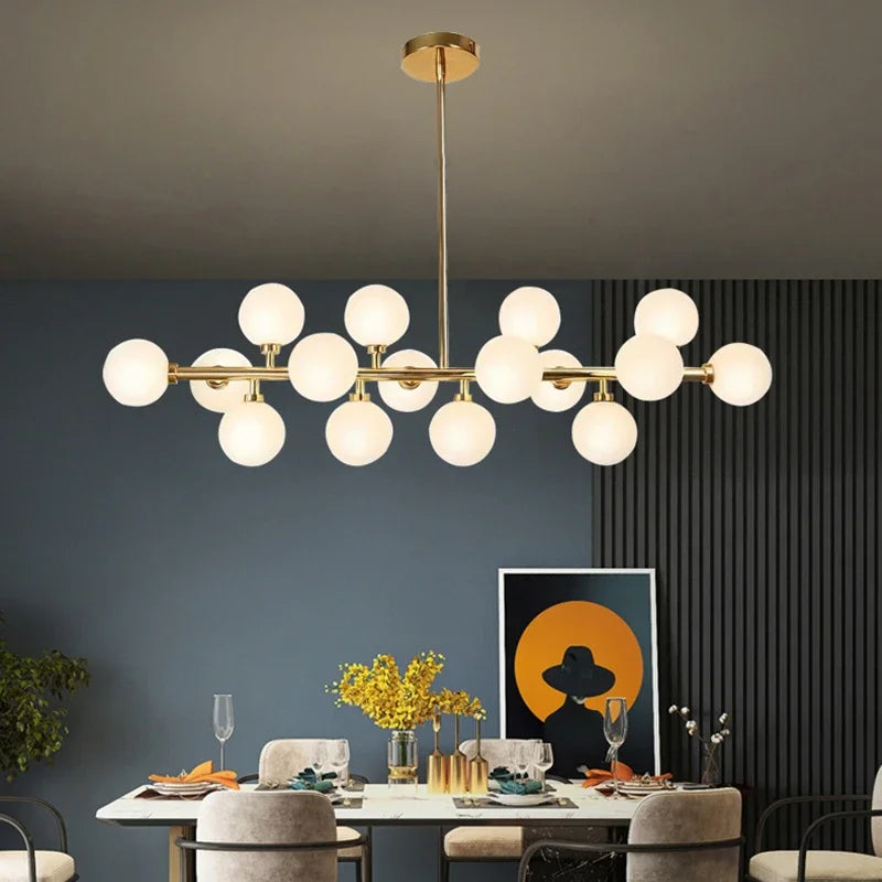 Nordic Glass Pendant Light for Dining Room